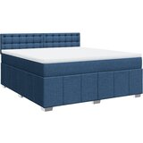 Maison Chic Box spring postelja - Vzmetna postelja z vzmetnico modra 180x200 cm blago SL11402, (21883235) | Shoptok.si