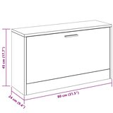  Klupa za cipele boja hrasta 80 x 24 x 45 cm konstruirano drvo | shoptok.hr