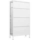 Ormarić za izlaganje bijeli 90x40x180 cm čelik i kaljeno staklo | Eponuda.com