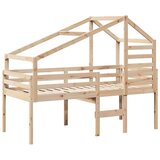  Visoki krevet s krovom 80 x 200 cm od masivne borovine | shoptok.hr