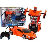 Lean Toys Auto Robot Transformer 2v1 R/C daljinski upravljalnik oranžna | Shoptok.si