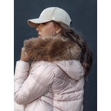 DStreet Women's winter jacket with hood WINTERCHIC pink Cene