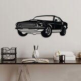 Wallity zidna dekoracija ford mustang 1969 fastback, 60 x 26 cm, crna | ePonuda.com