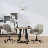 Maison Chic Vrtljiv Jedilni stoli - Vzorci stoli 2 kosa svetlo siv žamet A1653, (22031299) | Shoptok.si