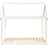 Krevet za pse bijeli 111x80x100 cm od masivne borovine | Eponuda.ba