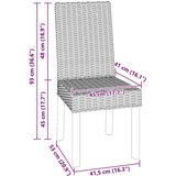  Jedilni stol 2 pcs Črna pranja 45 x 54 x 93 cm, (5000093052) | Shoptok.si