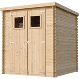 Timbela Lesena vrtna lopa - 204x204xH200 cm/3.53 m2 - Vrtna hiša s podi - M309+M309G, (21780515) | Shoptok.si