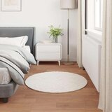  Faux Rabbit Fur Rug Olite Krema Ø 80 cm Poliester | shoptok.hr