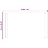  LED kupaonsko ogledalo s ogledalom *Transparent*an 50 x 30 cm | Eponuda.com