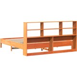  Krevet s regalom za knjige bez madraca 200x200 cm od borovine | shoptok.hr