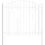  Vrtna Ograda 7 pcs Bijelo 170 x 165 cm Čelik s prahom premazan | shoptok.hr