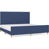  Za krevet s uzglavljem plavi 200 x 200 cm od tkanine | shoptok.hr