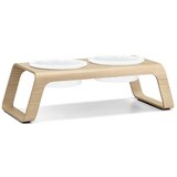 MiaCara komplet posod s podstavkom za pse desco ash natural s | Shoptok.si