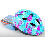 Volare dječja kaciga - tirkizno-roza s cvijećem 47-51cm XS | shoptok.hr