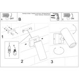 Nice Lamps Črna stenska svetilka Mira – | Shoptok.si