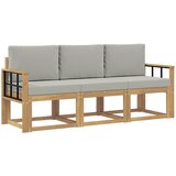  Set vanjskih sofa 3 pcs Bijela i svjetlosiva 189,5 x 63 x 73 cm | Eponuda.com