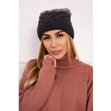 Kesi marka niezdefiniowana Cap with fleece Ilona K218 graphite+gray Cene