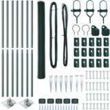 vidaXL Ograda u obliku heksagona Zelena 1.6x10 m Čelik | shoptok.hr