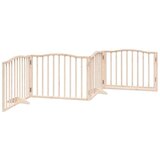 vidaXL Ograda za pse z vrati zložljiva 4 paneli 320 cm topolovina | Shoptok.si
