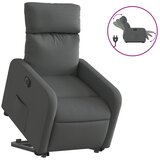 The Living Store Električni naslanjač s funkcijo vstajanja temno siv - Električni Naslanjač S Funkcijo Vstajanja, (21501928) | Shoptok.si