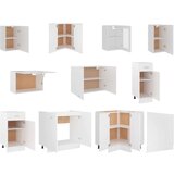  11-dijelni set kuhinjskih ormarića bijeli od iverice | shoptok.hr