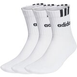 Adidas Nogavice 3-Stripes Linear Half-Crew Cushioned Socks 3 Pairs Bela | Shoptok.si