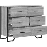  Komoda boja hrasta sonome 91 x 35,5 x 74,5 cm konstruirano drvo | shoptok.hr