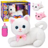  Interactive Kitten with Bottle and Little Sounds Melodies Recording White | Shoptok.si