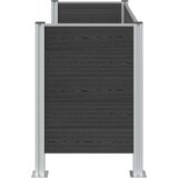  Ograda za kante za smeće Siva 161 x 85 x 115 cm Aluminij i WPC | Eponuda.com