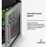 Klarstein Beersafe hladilnik za pijačo s steklenimi vrati | 64 x 48 cm | Notranja LED osvetlitev | Shoptok.si