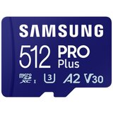 Samsung Memorijska kartica PRO PLUS MicroSDXC 512GB U3 + SD Adapter MB-MD512SA Cene