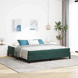 vidaXL Postelja boxspring z vzmetnico Temno zelena 180 x 200 cm Žamet Cene