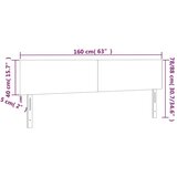  Uzglavlja 2 kom plavi 80x5x78/88 cm od tkanine | shoptok.hr