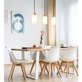 Globo 15977-3H - Luster na sajli ROWENA 3xE27/60W/230V bež/bela | Eponuda.com
