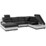 Premium Living Sedežna Garnitura Seaside, Z Ležiščem, Predalom, Oblika U | Shoptok.si