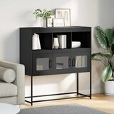  Komoda crna 100,5 x 39 x 107 cm od hladno valjanog čelika | Eponuda.com