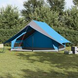 vidaXL Družinski šotor A-Frame 7 oseb Modro vodoodporen | Shoptok.si