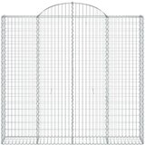  Obokana gabion košara 18 kos 200x50x180/200 cm pocinkano železo, (20981955) | Shoptok.si
