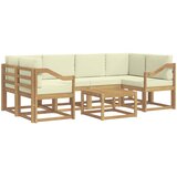  Set vanjskih sofa 7 kom. Bijela i krem | shoptok.hr