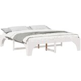  Krevetna konstrukcija Bijelo 200 x 200 cm Čvrsto borovo drvo Bijela 207 x 207 x 40 cm | Shoptok.si