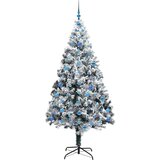 vidaXL Umjetno božićno drvce s 300 LED svjetlima Zelena 210 x 135 cm | shoptok.hr