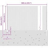 vidaXL Ograje Posti 5 kos U-Kanal Zelena 140 cm Kovina, Šesterokotna ograja Zelena 1.4x10 m Kovina | Shoptok.si