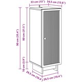  Kreveta Bijela visokog sjaja 33 x 34,5 x 90 cm | shoptok.hr