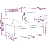 SOFA Kavč Taupe Splošne dimenzije: 155 x 82 x 80 cm (Š x G x V), (5000146648) | Shoptok.si
