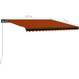  Tenda na ručno uvlačenje 450 x 300 cm narančasto-smeđa | shoptok.hr