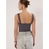 Trendyol Ženski bodi TWOSS24BD00026, Antracit | Eponuda.com