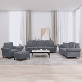  4-dijelni set sofa s jastucima tamnosivi baršunasti | shoptok.hr