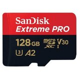 Micro SD SanDisk SDXC 128GB Extreme Pro 200MB/s A2 C10 V30 UHS-I US sa adapterom SDSQXCD-128G-GN6MA | Eponuda.ba