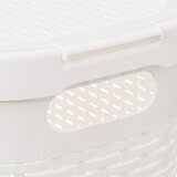 XXXL FIVE KOŠARA ZA RUBLJE S POKLOPCEM SLIM, 40L PP BIJELA | shoptok.hr