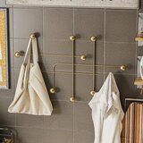 Kalune Design Kovinski stenski obešalnik v zlati barvi Dama – | Shoptok.si